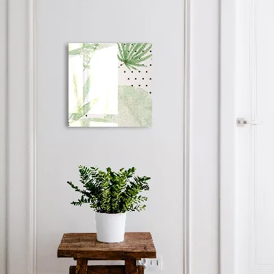 Green leaves Key box for wall