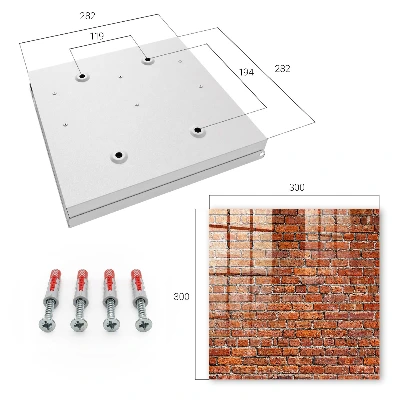 Brick wall Wall mounted key box