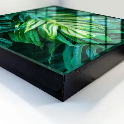 Green leaves Key box for wall