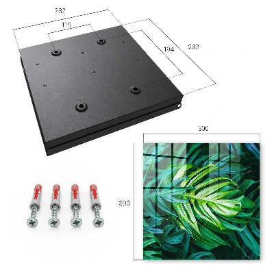 Green leaves Key box for wall