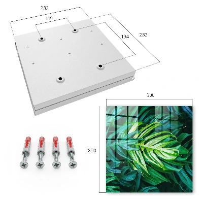 Green leaves Key box for wall