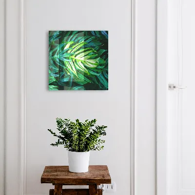 Green leaves Key box for wall