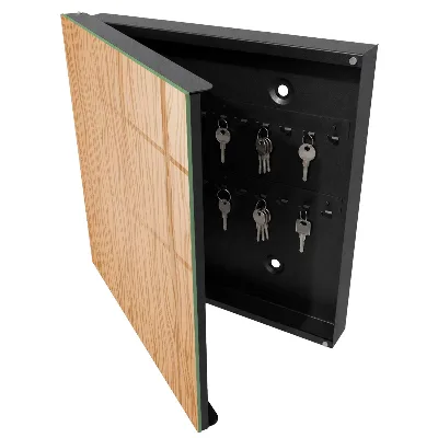Wood texture Key box for wall