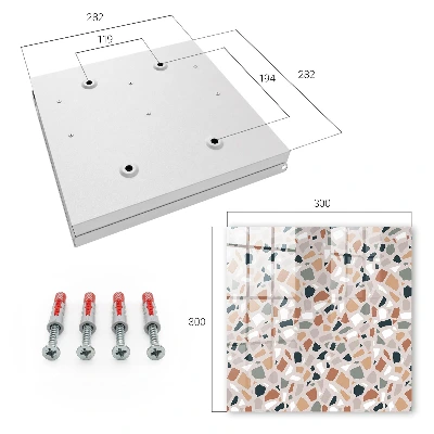 Stone mosaic Wall mounted key box