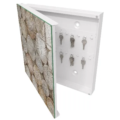 Wood circles Wall mounted key box