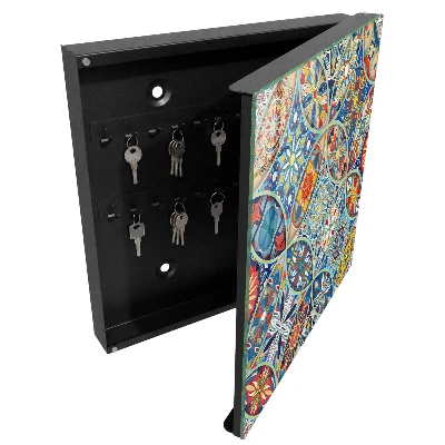 Colorful mosaic Key box for wall