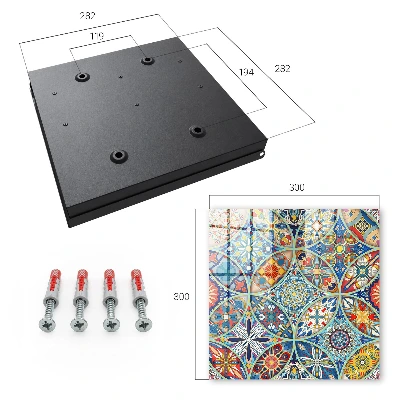 Colorful mosaic Key box for wall