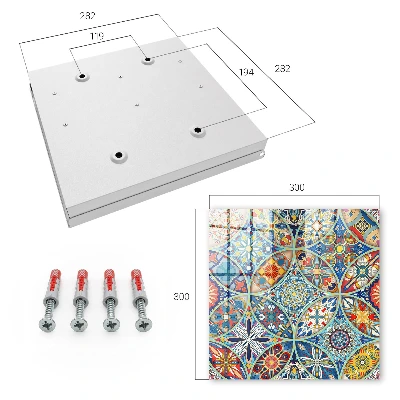 Colorful mosaic Key box for wall