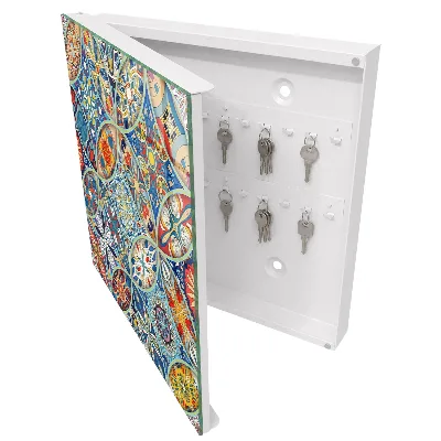 Colorful mosaic Key box for wall