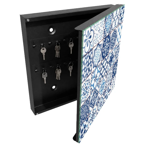 Blue tiles Wall mounted key box