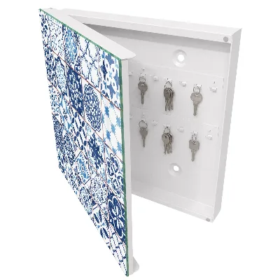 Blue tiles Wall mounted key box