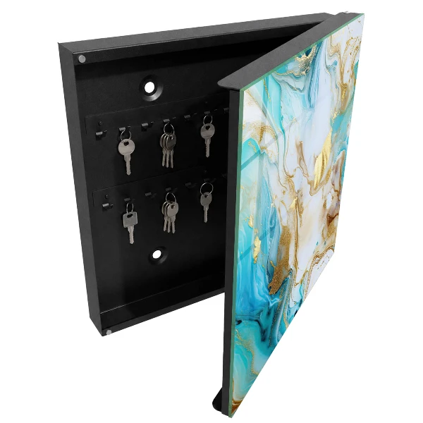 Turquoise patterns Key cabinet
