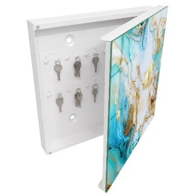 Turquoise patterns Key cabinet