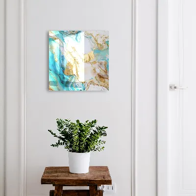 Turquoise patterns Key cabinet