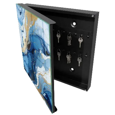 Colorful swirl Wall mounted key box