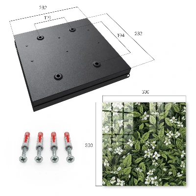 Plant motif Key box for wall