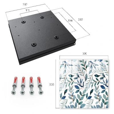 Botanical watercolors Key cabinet
