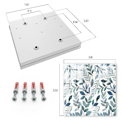 Botanical watercolors Key cabinet