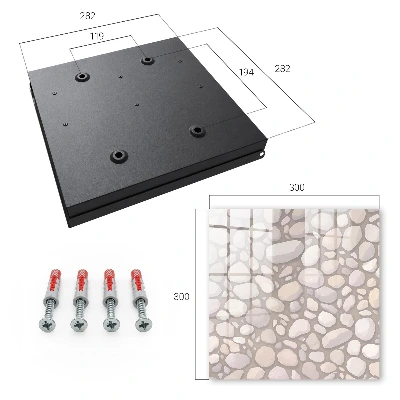 Stone structure Wall mounted key box