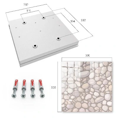 Stone structure Wall mounted key box