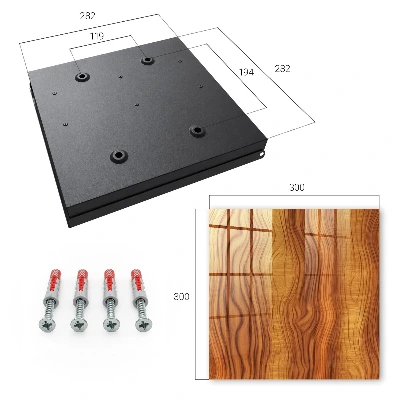 Wood waves Wall mounted key box