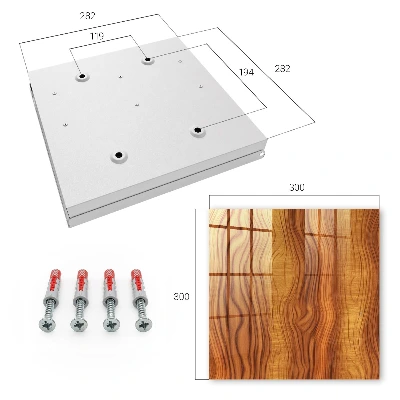 Wood waves Wall mounted key box
