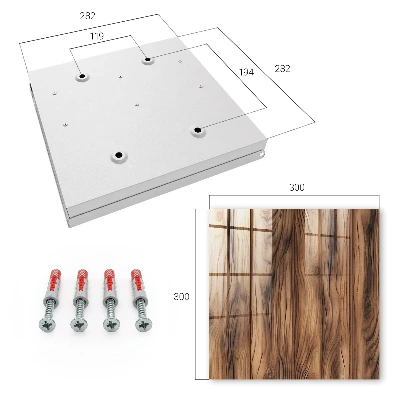 Wood texture Key cabinet