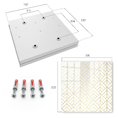 Stylish geometry Wall mounted key box