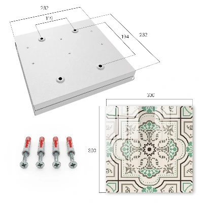Geometric decoration Key box for wall