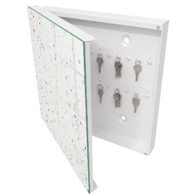 Light terrazzo Key cabinet