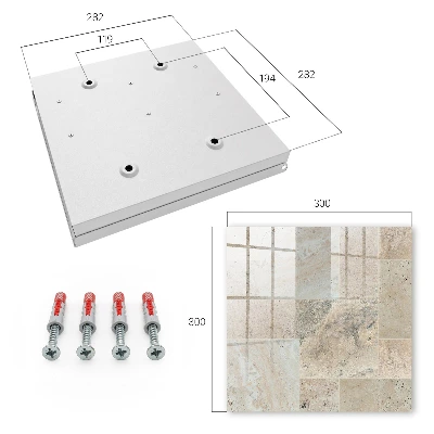 Marble tiles Key cabinet