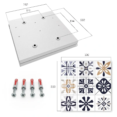Geometric patterns Key box for wall