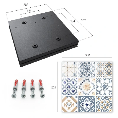 Tile patterns Wall mounted key box
