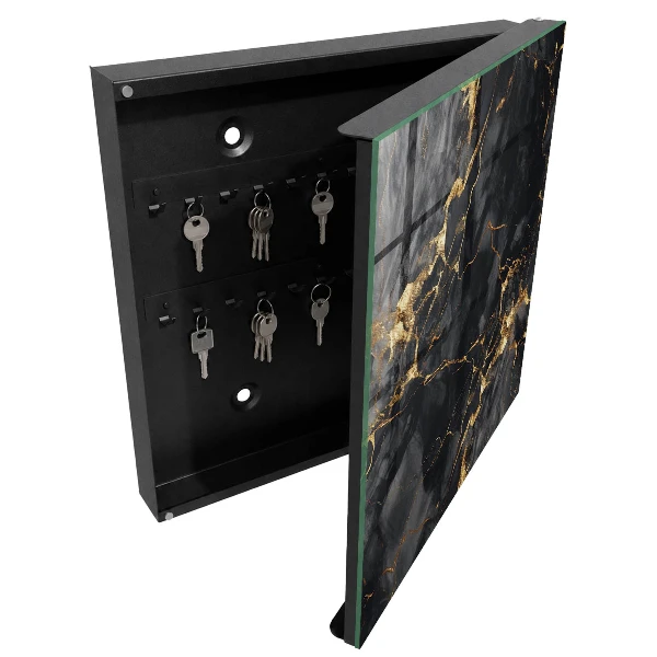 Black marble Key box for wall