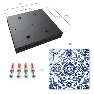 Floral ornament Key box for wall