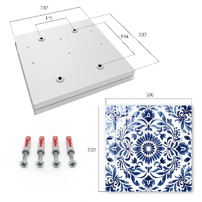 Floral ornament Key box for wall