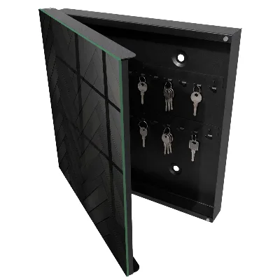 Wall mounted key box in dark elegance finish