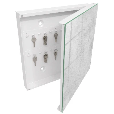 Grey texture Key box for wall