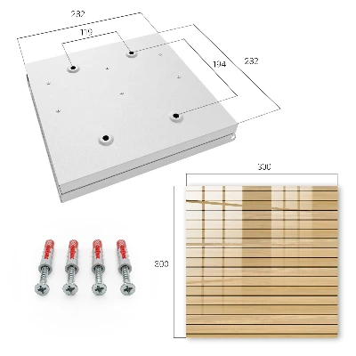 Beige planks Wall mounted key box