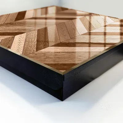 Wood herringbone Key cabinet