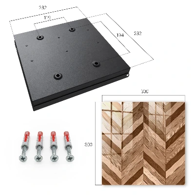 Wood herringbone Key cabinet
