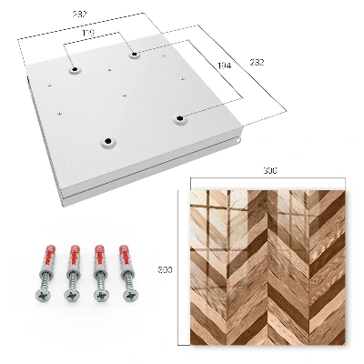 Wood herringbone Key cabinet