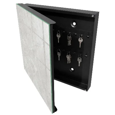 Grey structure Key box for wall