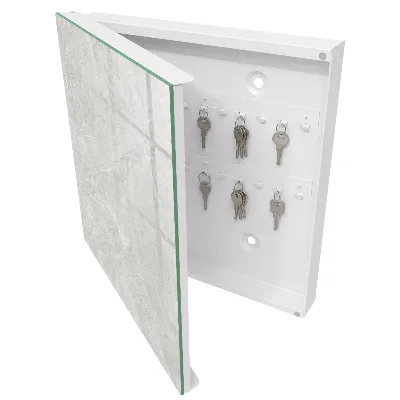 Grey structure Key box for wall