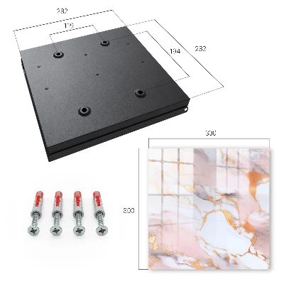 Abstract marble Key cabinet