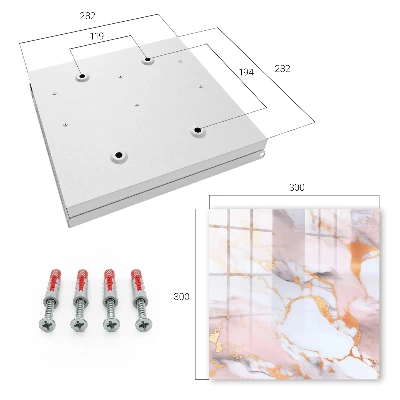 Abstract marble Key cabinet