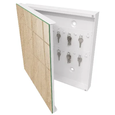 Beige marble Key box for wall