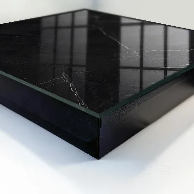 Marble black Key box for wall