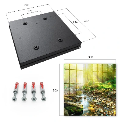Forest stream Key box for wall