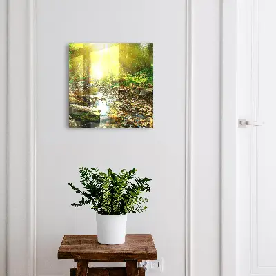 Forest stream Key box for wall